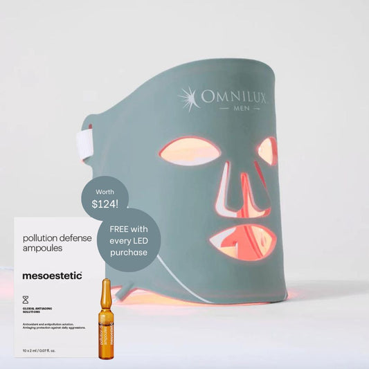 Omnilux Mens LED Face Mask + Bonus Ampoules