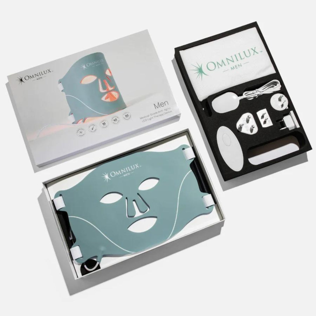 Omnilux Mens LED Face Mask + Bonus Ampoules