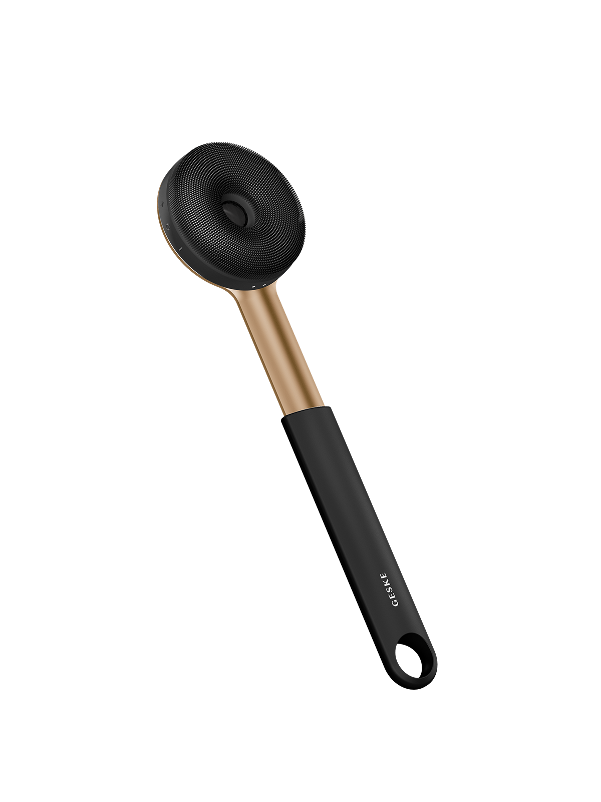 Geske Sonic LED Full Body Brush & Exfoliator - Black and gold