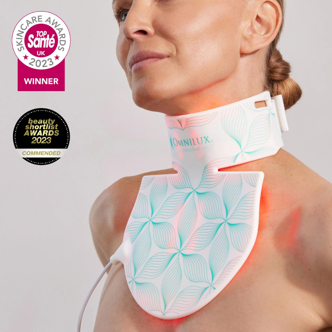 Omnilux Contour Neck Décolleté LED Mask + Bonus Ampoules