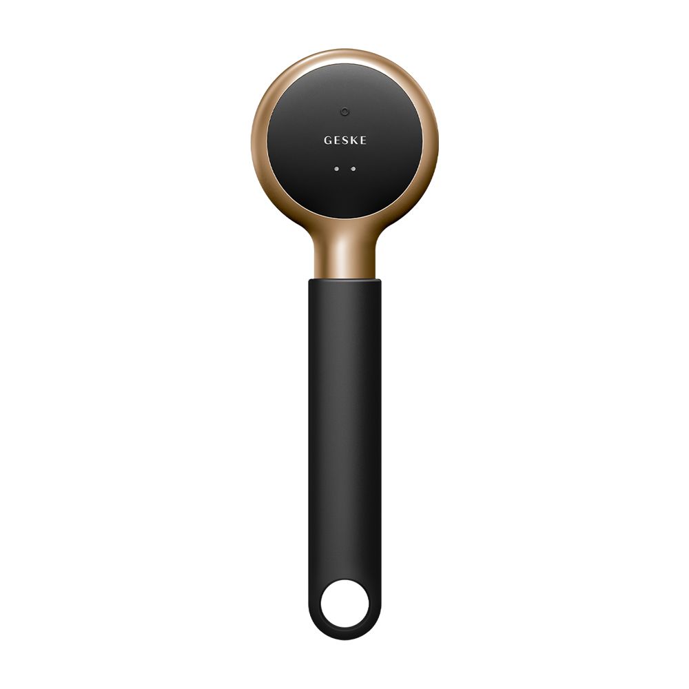 Geske Sonic LED Full Body Brush & Exfoliator - Black and gold