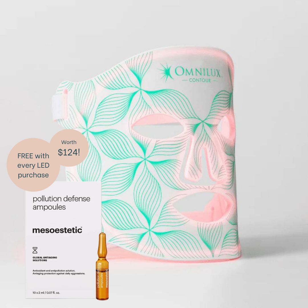 Omnilux Contour LED Face Mask + Bonus Ampoules