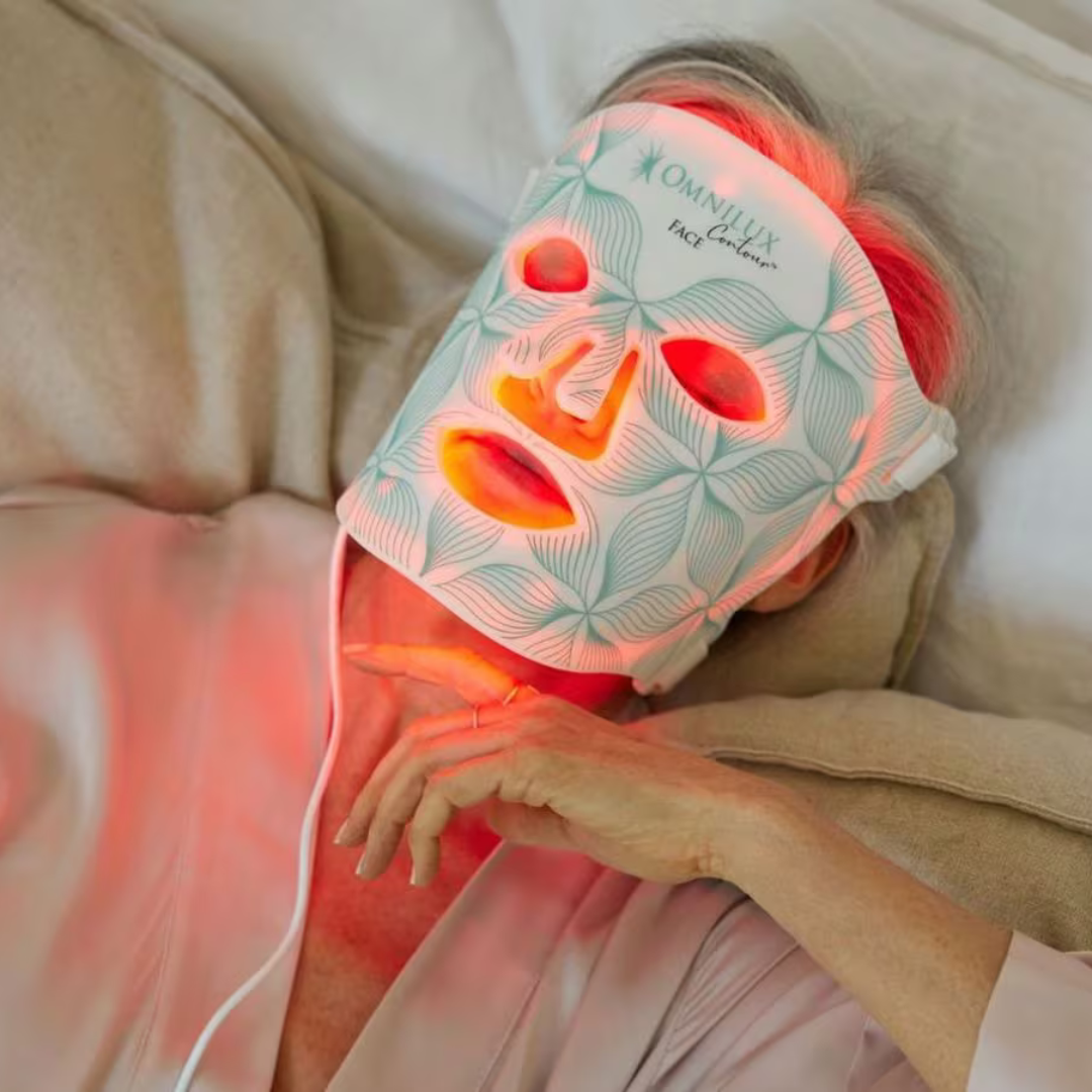 Omnilux Contour LED Face Mask + Bonus Ampoules